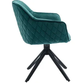 MID.YOU Armlehnstuhl Grün, eckig, Drehteller, 59x82x62 cm (572009503)