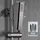 dylin gmbh Duschsystem mit Thermostat Gunmetal Grau 25x25cm