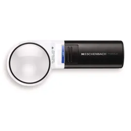 Eschenbach Optik Lupe Handlupe mit LED-Beleuchtung mobiluxLED Vergrößerung: 4x Linsengröße: (Ø) 60mm