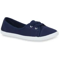 Damen Sportliche Ballerinas in Dunkelblau
