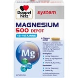 Doppelherz system Magnesium 500 Depot – Hochdosiertes Magnesium als Beitrag zur normalen Muskelfunktion – 30 Tabletten