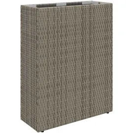 vidaXL Hoher Pflanzer 55 x 22 x 70 cm Grau