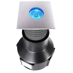 Easy Square II RGB Bodeneinbauleuchte IP67 silberfarben