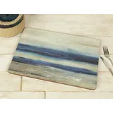 Creative Tops Ocean View Premium-Tischsets aus Holz mit Korkrückseite und abstraktem Motiv, 6-teiligen Set, 30 x 22,8 cm (183⁄4 x 9 Zoll)