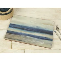Creative Tops Ocean View Premium-Tischsets aus Holz mit Korkrückseite und abstraktem Motiv, 6-teiligen Set, 30 x 22,8 cm (183⁄4 x 9 Zoll)