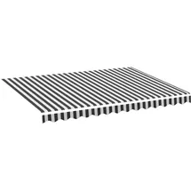 vidaXL Markisenbespannung 350 x 250 cm anthrazit und weiß