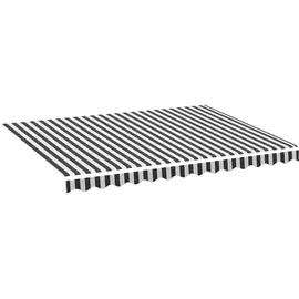 vidaXL Markisenbespannung 350 x 250 cm anthrazit und weiß