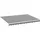vidaXL Markisenbespannung 350 x 250 cm anthrazit und weiß