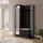 WFL GROUP Linaro Sitzbank 137 x 42 x 207 cm schwarz