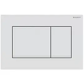 Geberit Sigma30 Betätigungsplatte für 2-Mengen-Spülung weiß matt/weiß/weiß matt lackiert/weiß 115.883.01.1