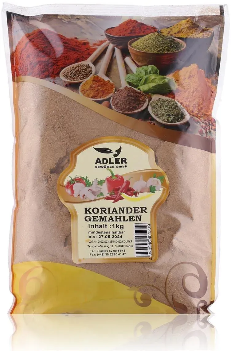 Adler Gewürze Koriander gemahlen 1000g