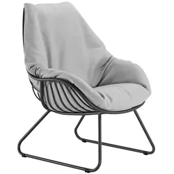 Lounge Sessel Chill - 305 - anthrazit standard 630 - rose