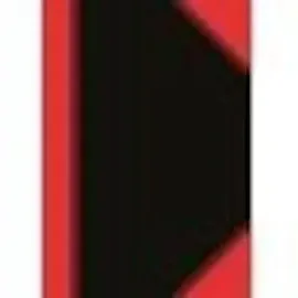 Bantex Notizbuch Chinakladde DIN A4 kariert 96 Blatt schwarz/rot