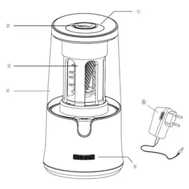 GENIE Anspitzer 200 A Plus Elektrisch Weiß