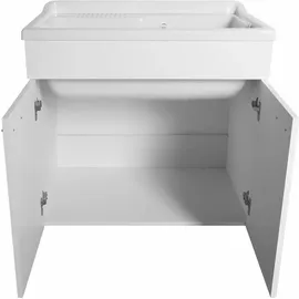 HAK Unterschrank mit Ausgussbecken 80 x 50 cm Weiß