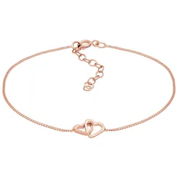 Elli Herz Anhänger Liebe Verbunden 925 Silber rosefarben Damen 