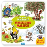 Trötsch Verlag Trötsch Malbuch Jahreszeiten-Malbuch, mit Stickern, Der kleine Maulwurf, für Kinder, 18 Seiten