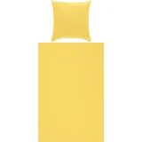 Erwin Müller Seersucker Bettwäsche Rosenheim gelb 135x200+80x80 cm