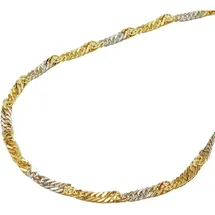GALLAY Armband 1,8mm Singapur bicolor 14Kt GOLD 19cm