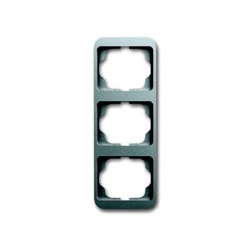 Abdeckrahmen alpha nea, 3-fach, senkrecht (titan)