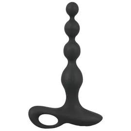 Black Velvets Analvibrator „Vibrating Anal Beads“ im Kugel-Design, 10 Vibrationsmodi, schwarz