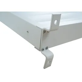 Mendler Aluminium Lamellenwand für Pergola HWC-N94 3x3m 2,13 x 0,94 m Weiß