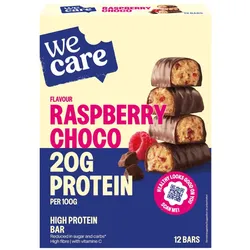 WE Care Proteinriegel Himbeer-Schokolade