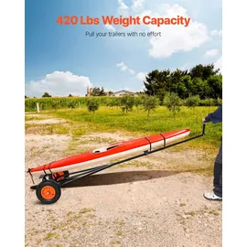 Vevor Rangierhilfe Bootsanhänger-Transportwagen 190 kg Stützlast 40 cm Luftreifen