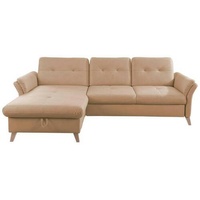 Livetastic Ecksofa, Natur, Textil, Buche, massiv, 5-Sitzer, L-Form, 268x176 cm, Made in EU, Schlafen auf Sitzhöhe, Rücken echt, Wohnzimmer, Sofas & Couches, Wohnlandschaften, Ecksofas