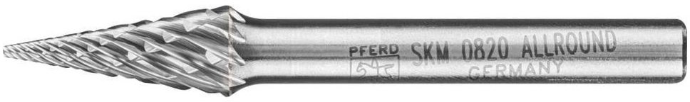 Preisvergleich Produktbild Pferd Frässtift Hartmetallfrässtift spitzkegelförmig 8x20 mm