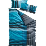 H.I.S. Philip Biber blau 135 x 200 cm + 40 x 80 cm