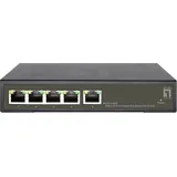 LevelOne GES Desktop Gigabit Smart Switch, 5x RJ-45, 60W PoE+ (GES-2105P / 52090703)