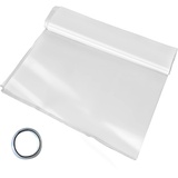 Vevor Pe Gewächshausfolien 4,5 M Länge x 12,2 M Breite Transparent Treibhausfolien, 0,15 mm Dicke Folientunnel, reißfeste Gartenfolien aus Polyethylen als Plastikfolien für Abdeckungen im Außenbereich