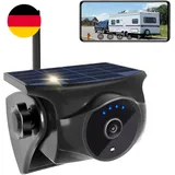 1080P Solar Kabellose Rückfahrkamera – Magnetische WLAN Rückfahrkamera Mit Nacht