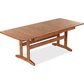 Konsimo Gartenmöbel-Set Hergestellt in EU und Handgefertigt "ALCES", braun, aus massivem Kiefernholz, 160/210x73x90 | 663x106x73 cm - Braun