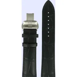Tissot - Leder T-complication Lederband Schwarz 22/20mm T600031625 - alligator-prägung,rind,schwarz