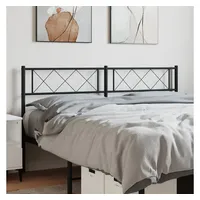 VidaXL Kopfteil Metall Schwarz 150 cm