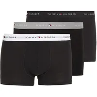 Tommy Hilfiger Herren 3er Pack Boxershorts Trunks mit Logobund, Mehrfarbig (Grey Heather/Black/White), XXL