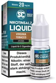 Virginia Tobacco 10ml NicSalt Liquid by SC 10ml / 20mg
