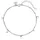Hey Happiness Fußkette Plättchen Anhänger Edelstahl in Silber - (L) 20-25 cm | Gr.: onesize