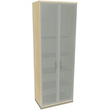 FM Helmets fm Aktenschrank Sidney, 4260267329313 königsahorn, Acrylglas satiniert 5 Fachböden 80,0 x 44,2 x 222,1 cm