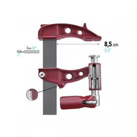 PIHER Hochleistungsschraubzwinge Maxipress E 20 cm