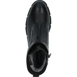 CAPRICE Damen Stiefel ohne Absatz aus Leder Wasserabweisend, Schwarz (Black Nappa), 39 EU