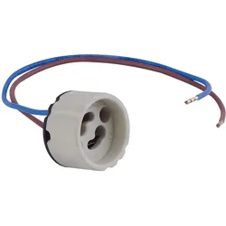 Einbauleuchten Zubehör Lampenfassung 230V GZ10 Keramik natur