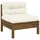 vidaXL Garten-Mittelsofa Loungesofa honigbraun
