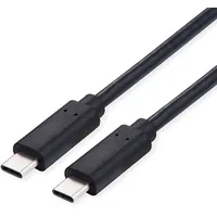Value USB 2.0 Kabel, C-C, ST/ST, 100W, schwarz, 1 m