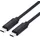 Value USB 2.0 Kabel, C-C, ST/ST, 100W, schwarz, 1 m