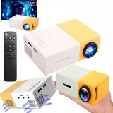 Tragbarer Full Hd Led Mini Projektor Für Zuhause, Präsentationen Und Filme - Weiß