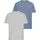 MAN'S WORLD Rundhalsshirt Blau XL