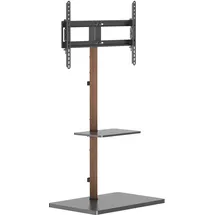 My Wall HP119L TV-Lowboard 94-190 cm Schwarz/Braun Holz